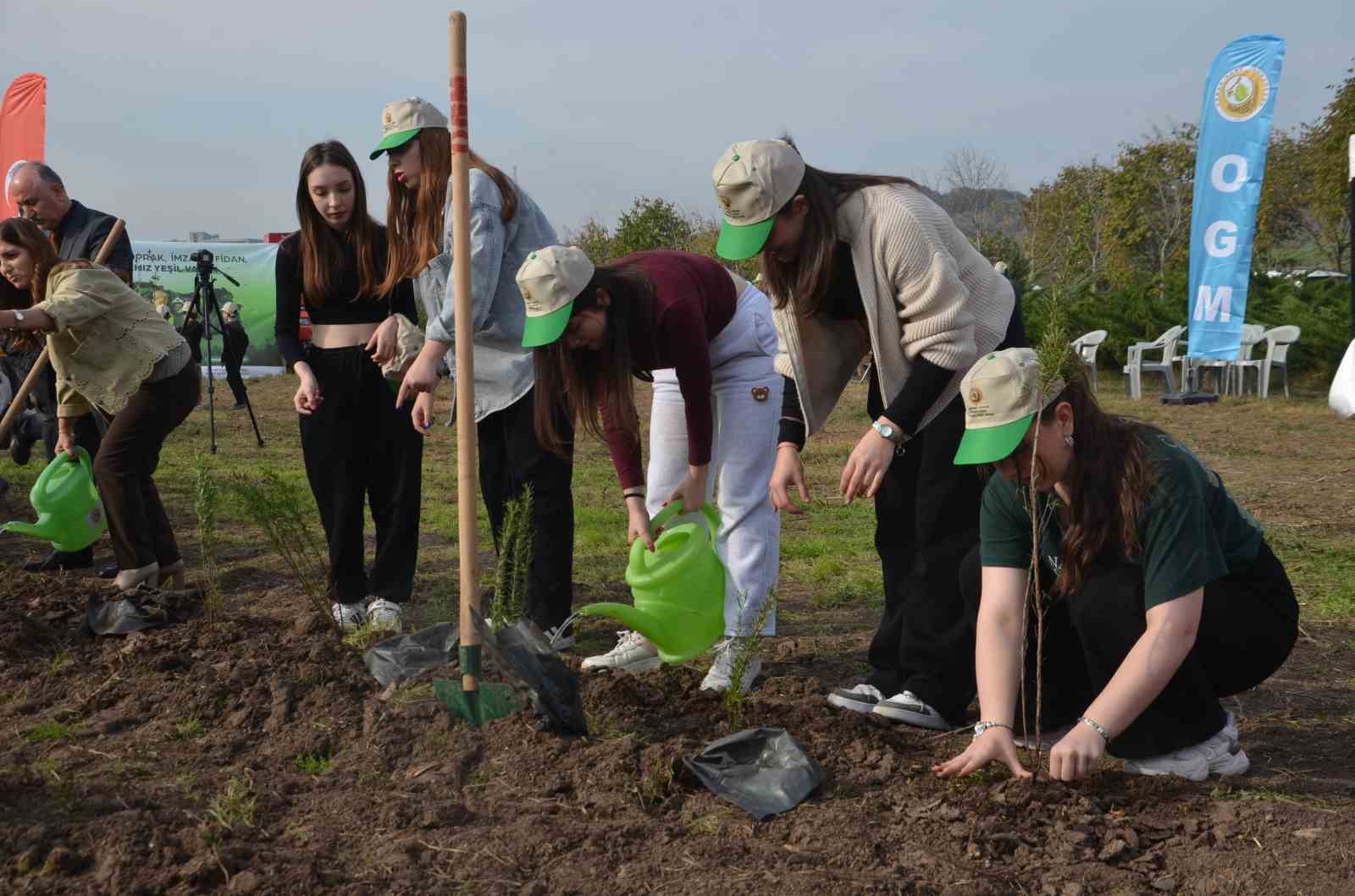 Bafra’da 8 bin fidan toprakla buluştu
