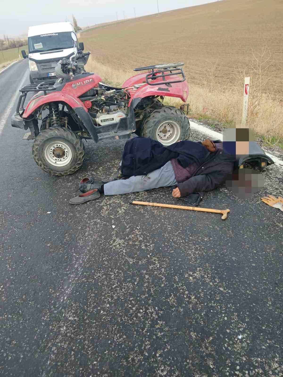 ATV ile takla atan 89 yaşındaki sürücü ağır yaralandı