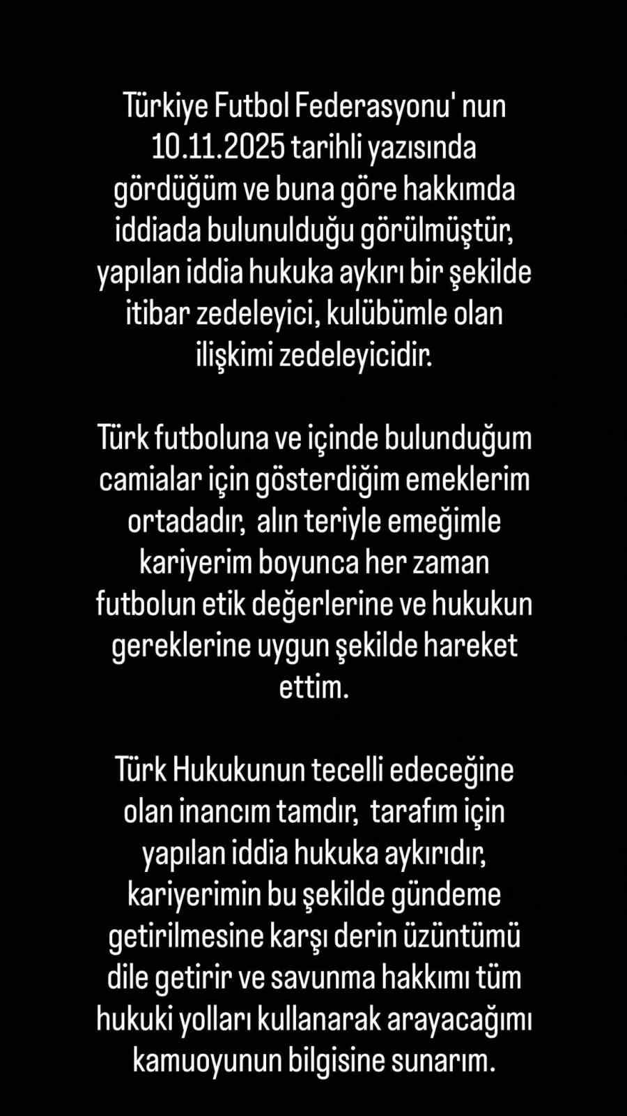 Samsunsporlu Celil Yüksel’den açıklama: "Hukuka aykırı ve itibar zedeleyici"
