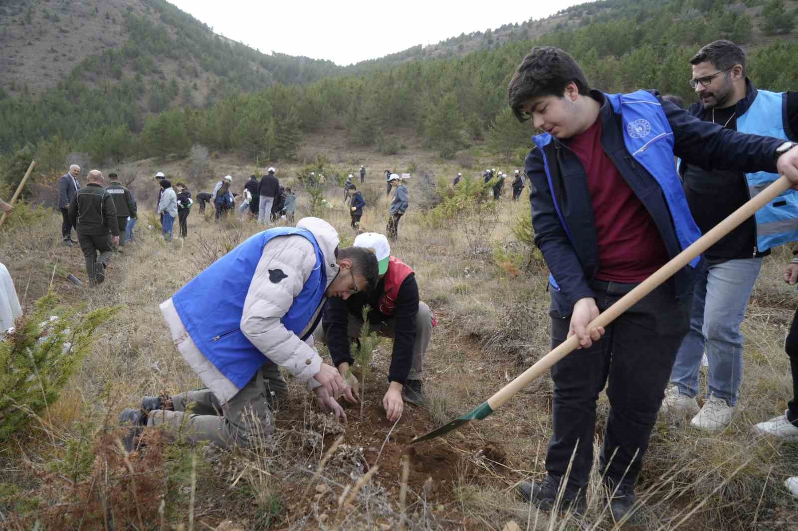 Gümüşhane’de Milli Ağaçlandırma Günü kapsamında fidanlar dikildi
