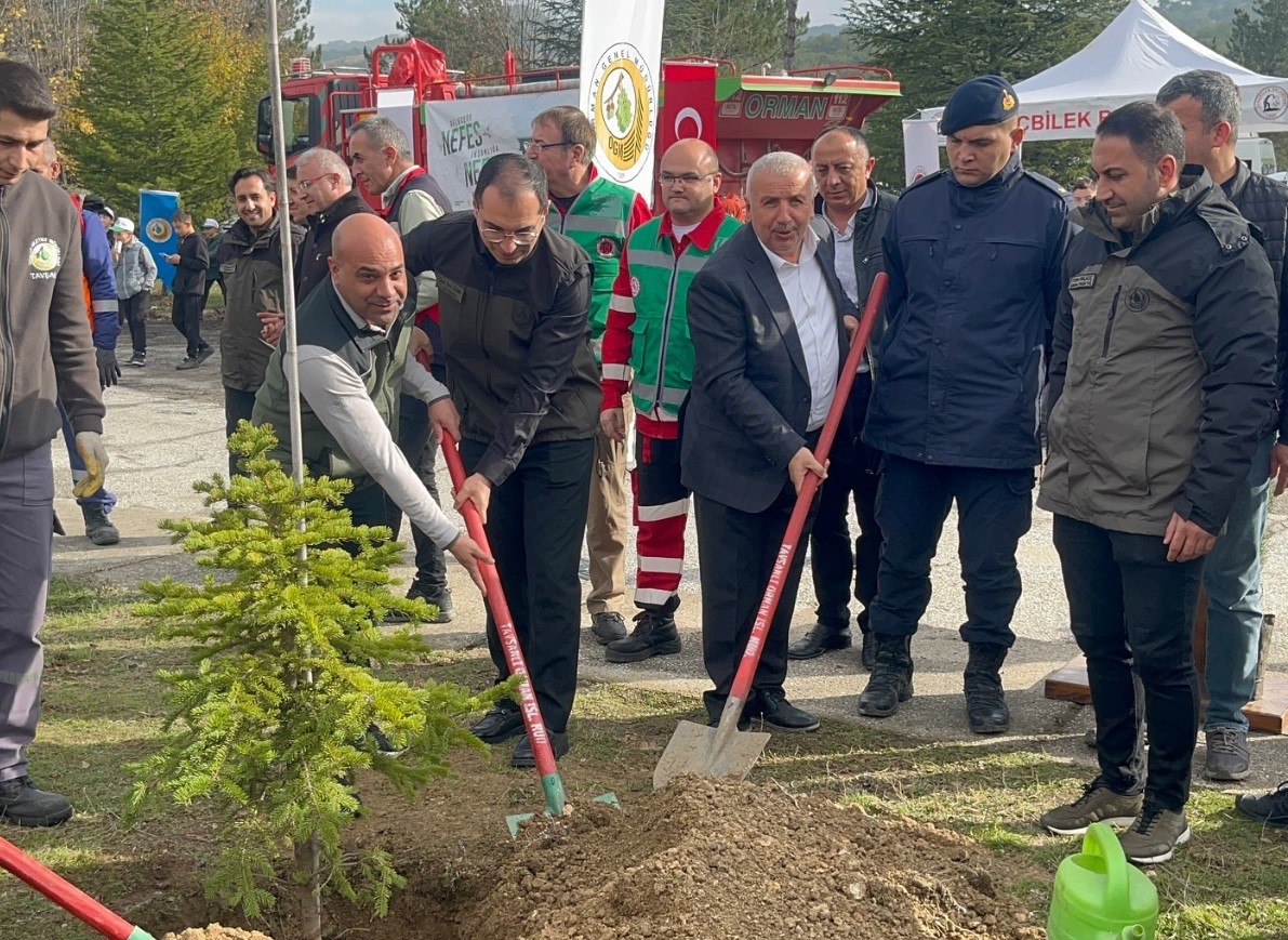 Tunçbilek’te Milli Ağaçlandırma seferberliğine katkı