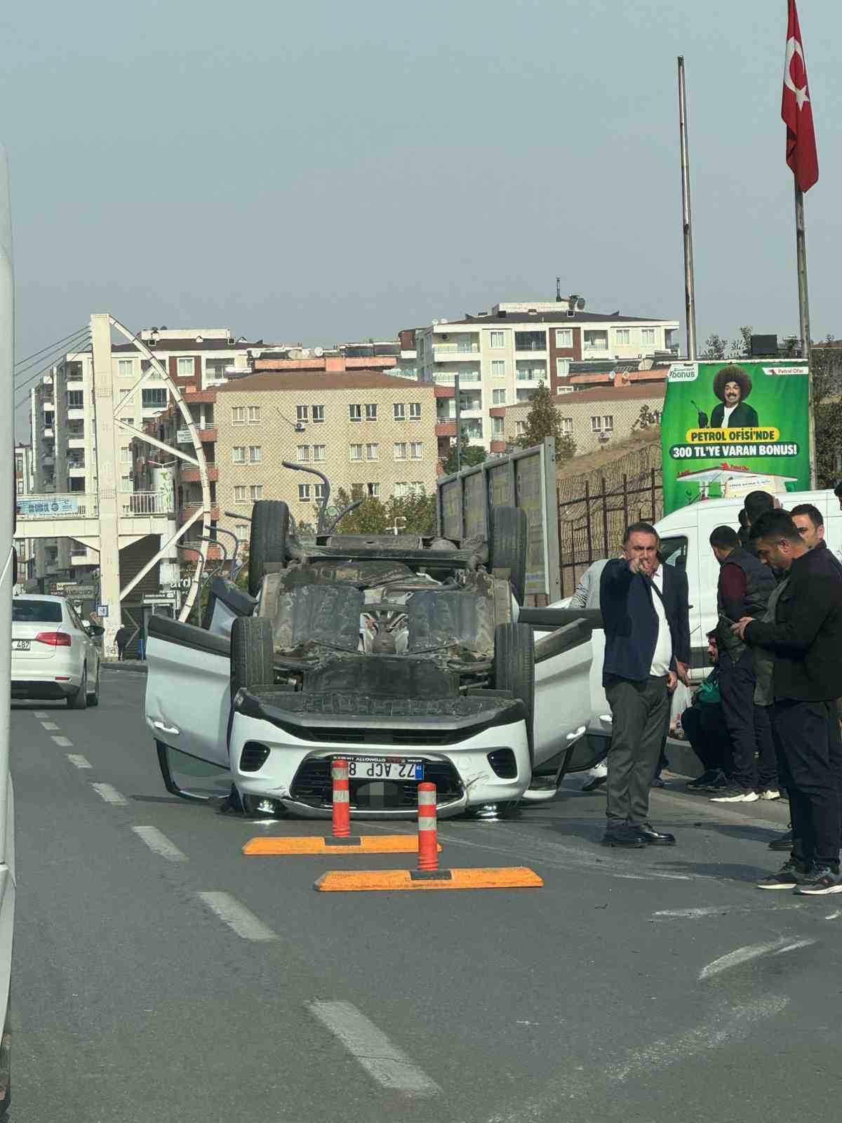Batman’da otomobil takla attı: 1 yaralı