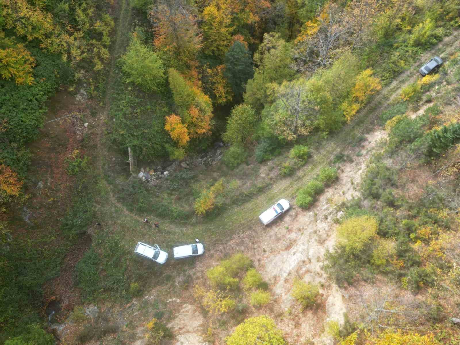 5 yaşındaki Osman’ın cansız bedeninin bulunduğu bölge havadan görüntülendi
