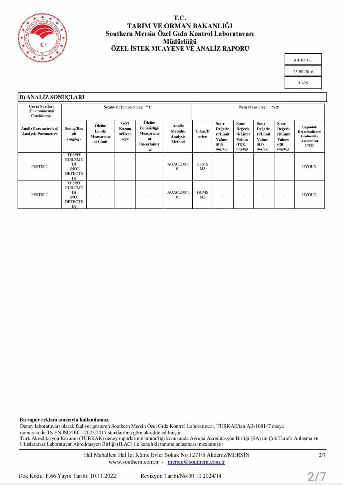 Karacadağ pirincinde ilaç kalıntısı olmadığı analizlerle doğruladı