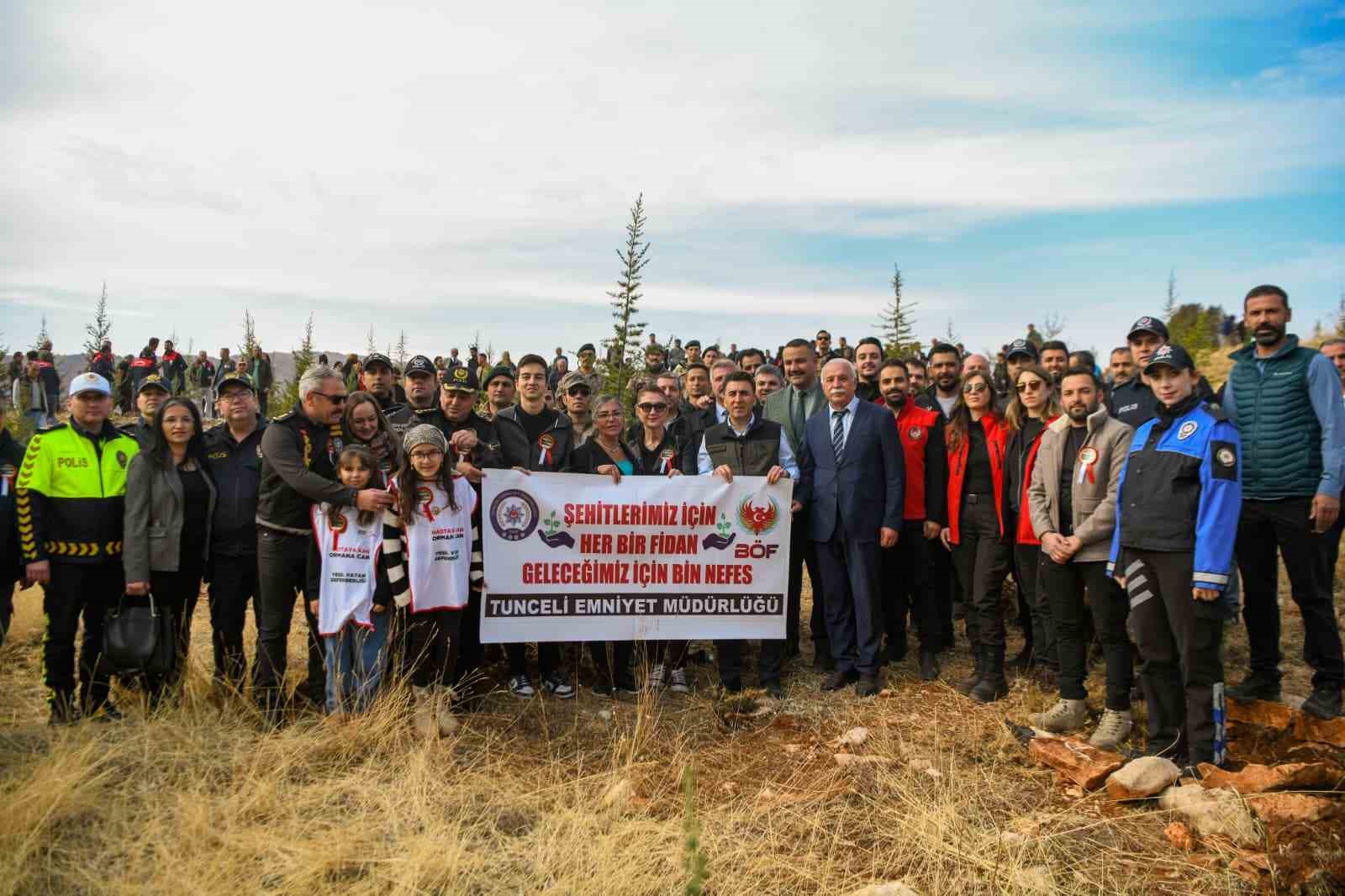 Tunceli’de 3 bin fidan toprakla buluştu