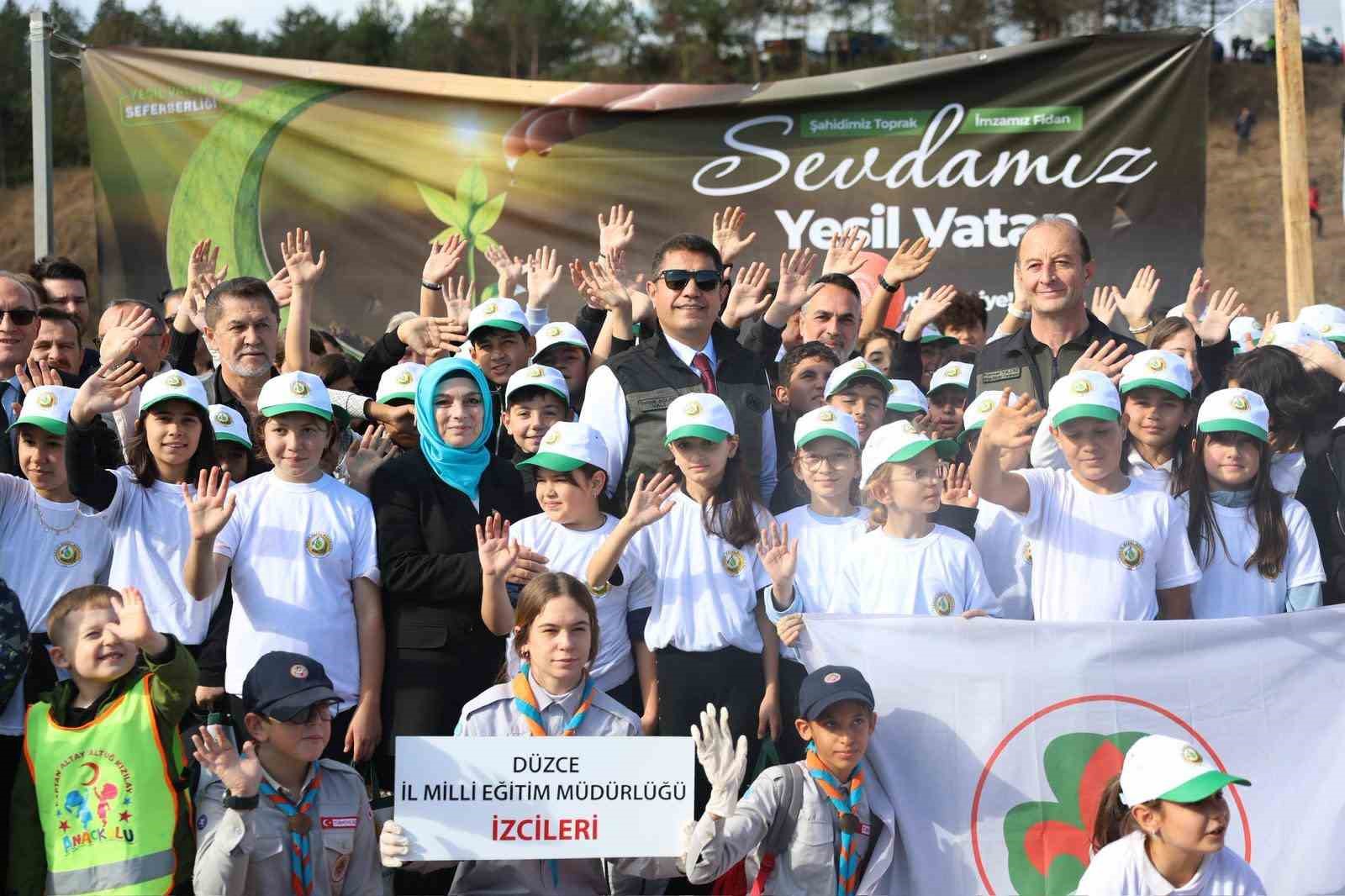 Düzce’de 43 bin 563 fidan toprakla buluştu