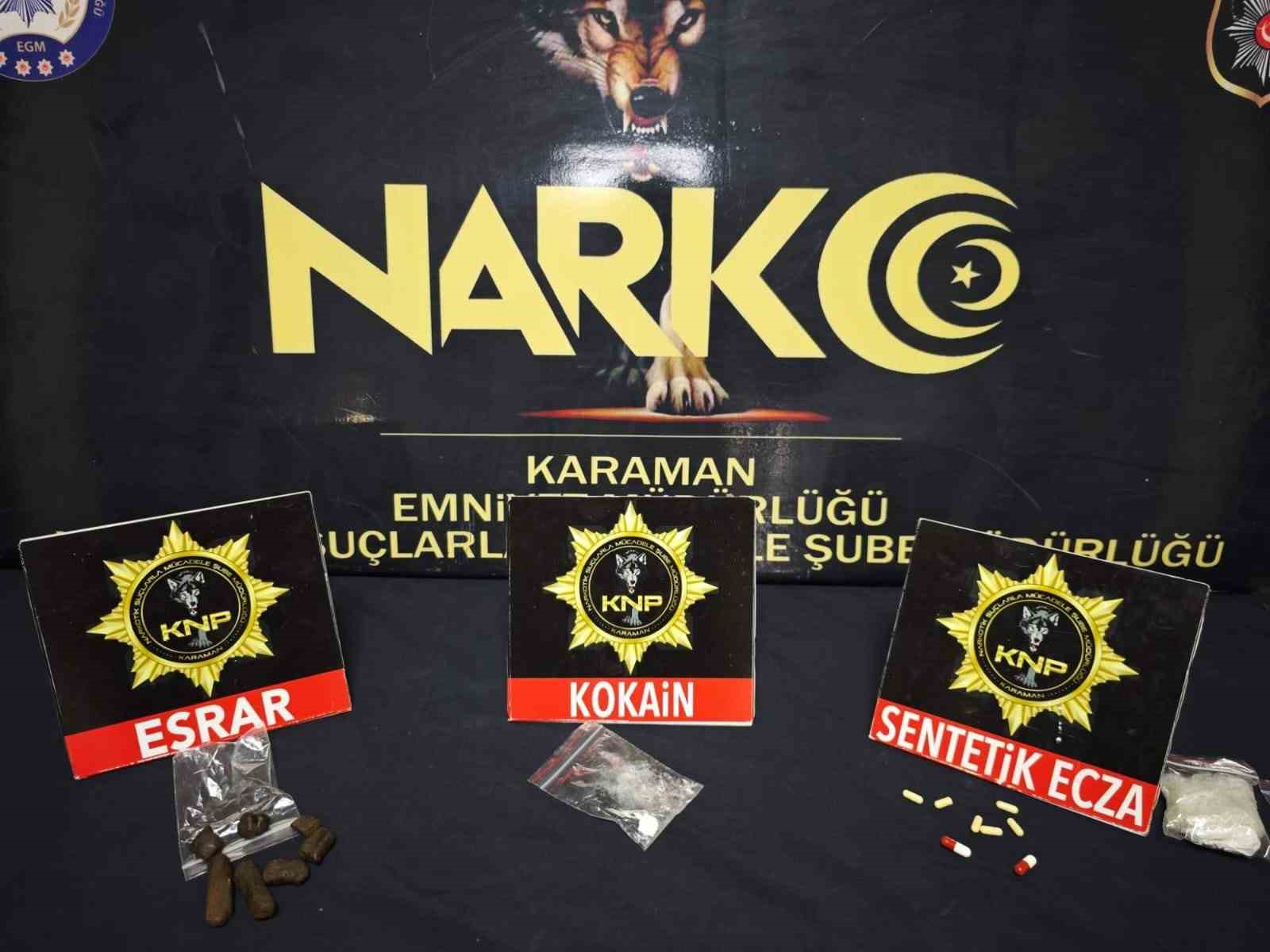 Karaman’da asayiş uygulamaları: 16 tutuklama