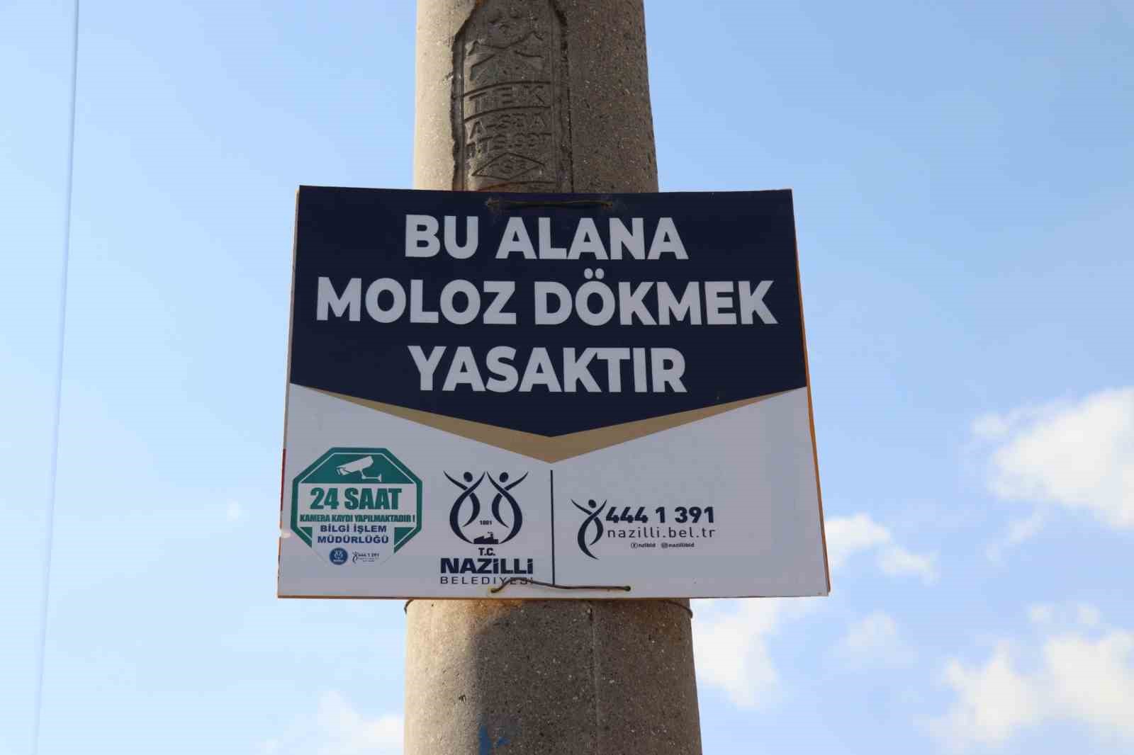 Nazilli Belediyesi&rsquo;nden ka&ccedil;ak moloz d&ouml;k&uuml;m&uuml;ne karşı kararlı adım
