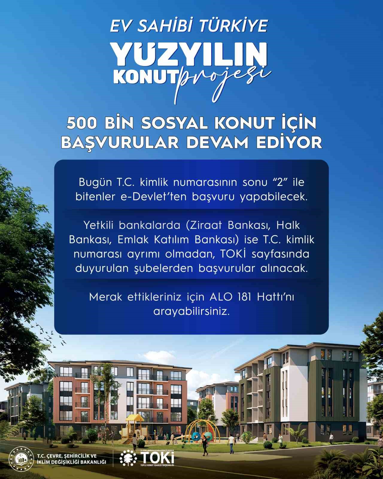 Bakan Kurum: "500 bin sosyal konut i&ccedil;in ilk g&uuml;n 936 bin 159 başvuru yapıldı"
