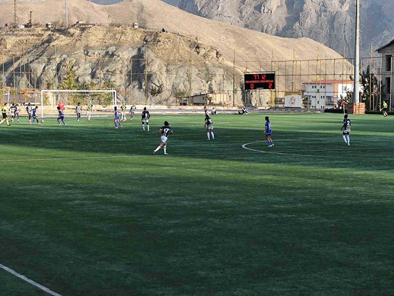 Turkcell Kadın Futbol Süper Ligi: Hakkarigücü: 0 - Fenerbahçe: 2