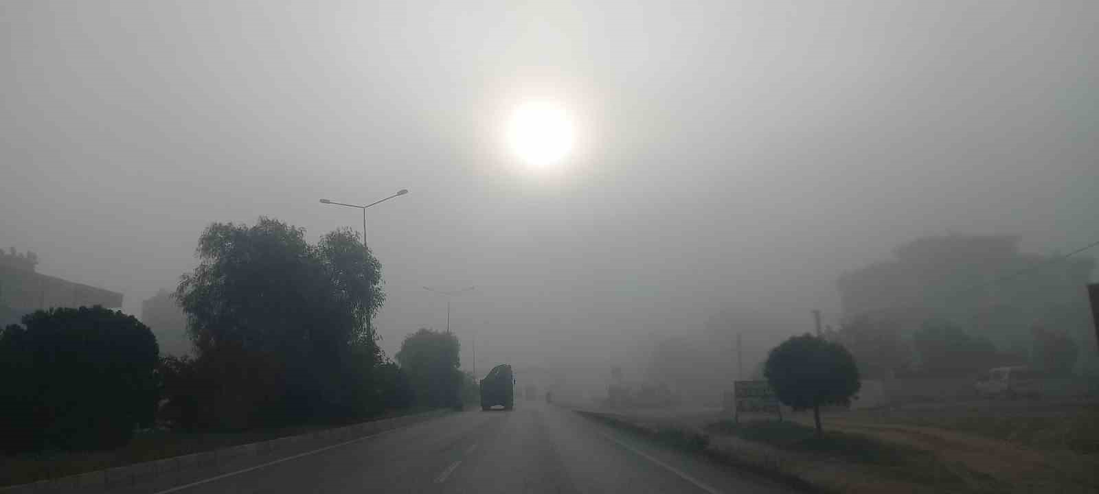 Aydın’da yoğun sis sürücülere zor anlar yaşattı