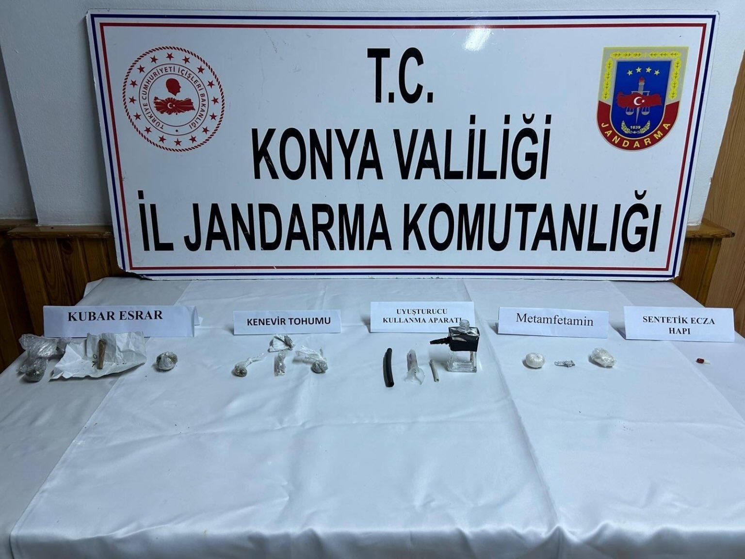 Konya’da jandarmadan uyuşturucu operasyonu: 1 tutuklama