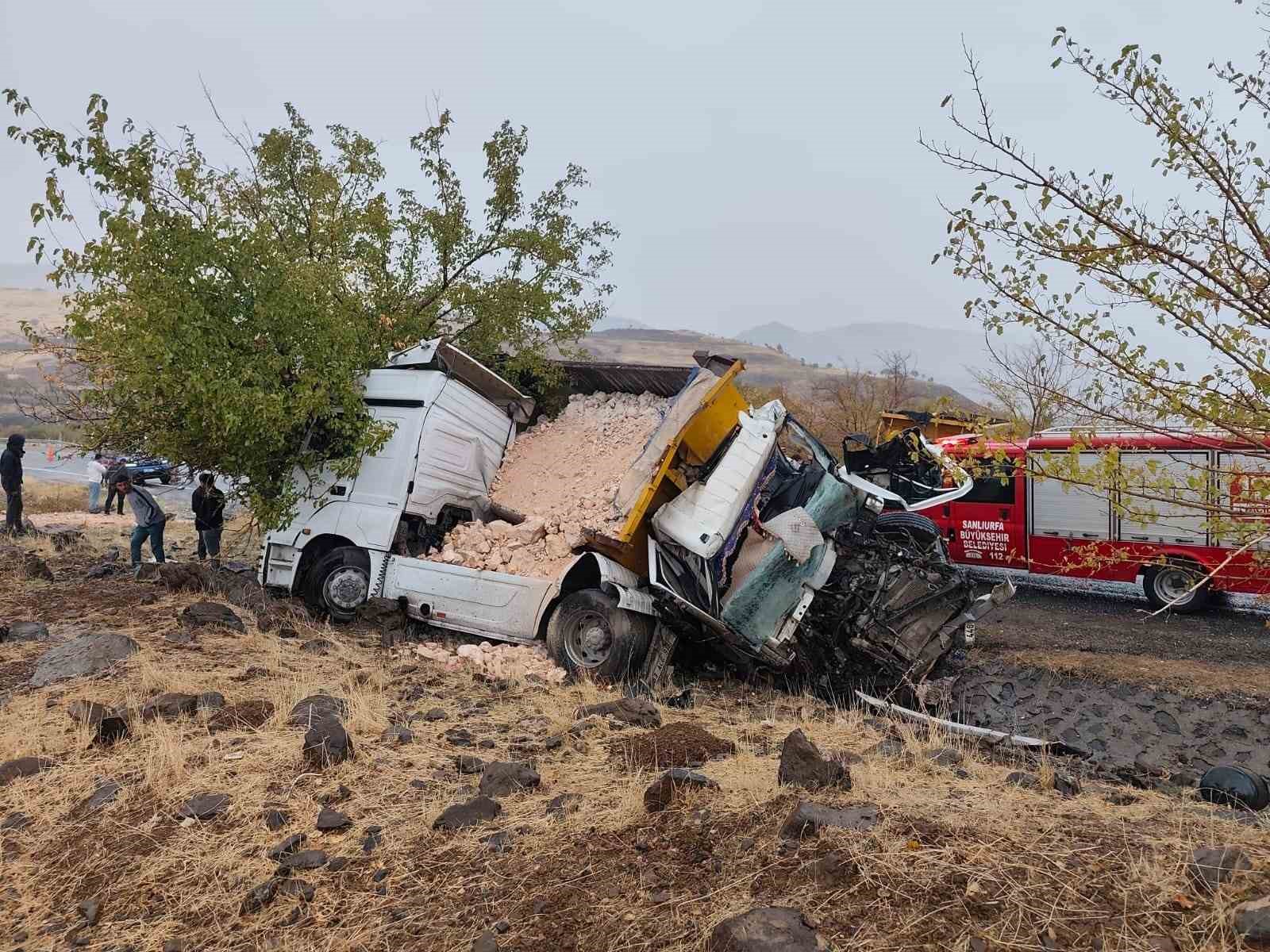 Siverek-Adıyaman kara yolunda feci kaza: 1 ölü, 1 ağır yaralı