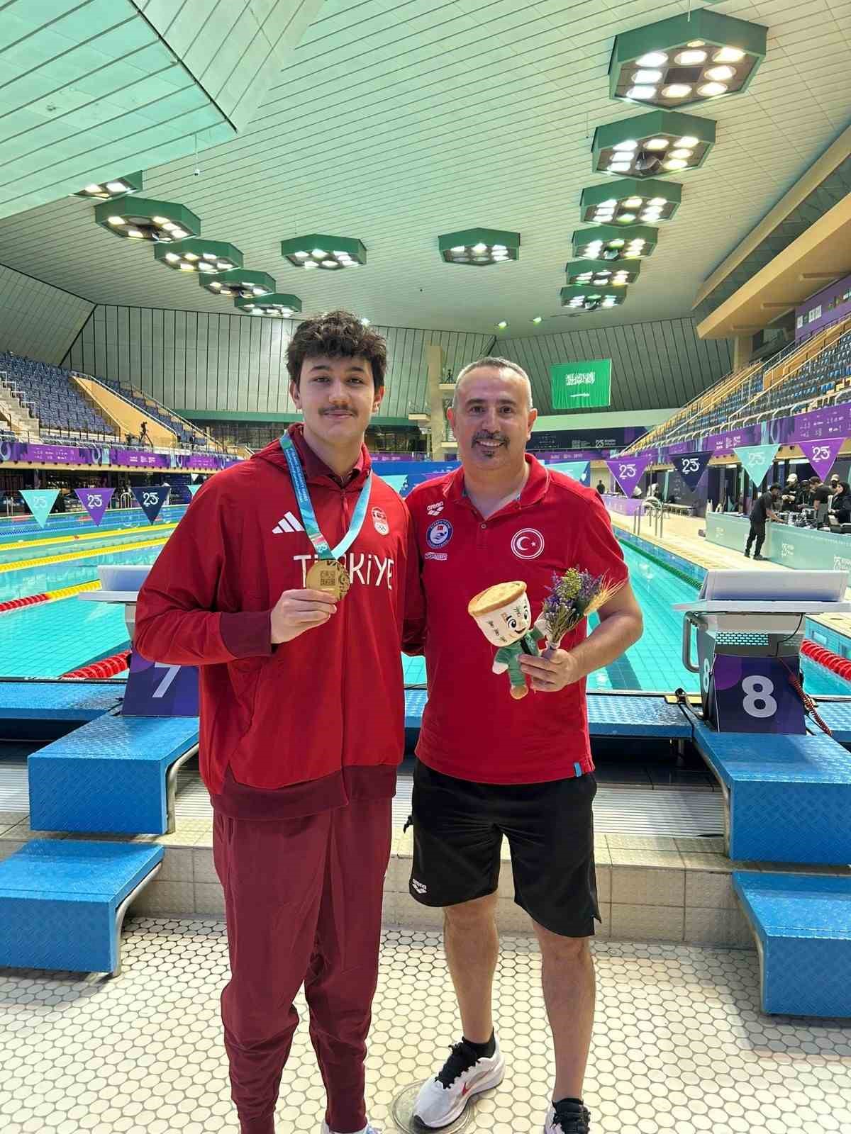 Denizlili yüzücüden Riyad’da tarihi başarı