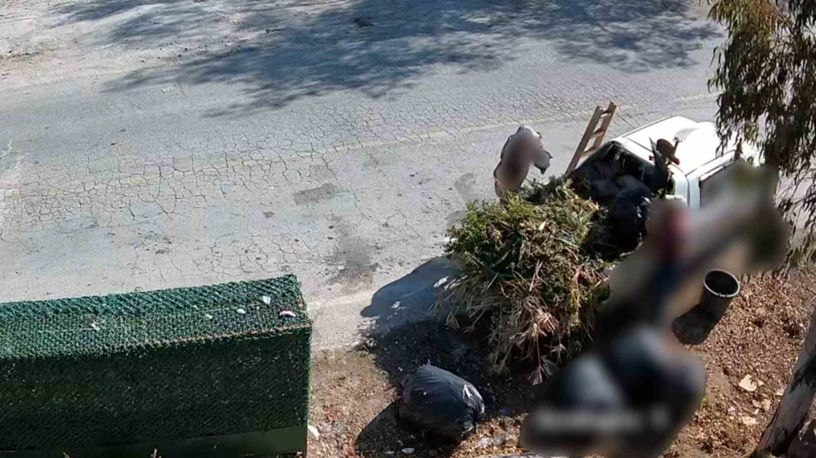 Bodrum’da çevreyi kirletenler belediye kamerasına yakalandı