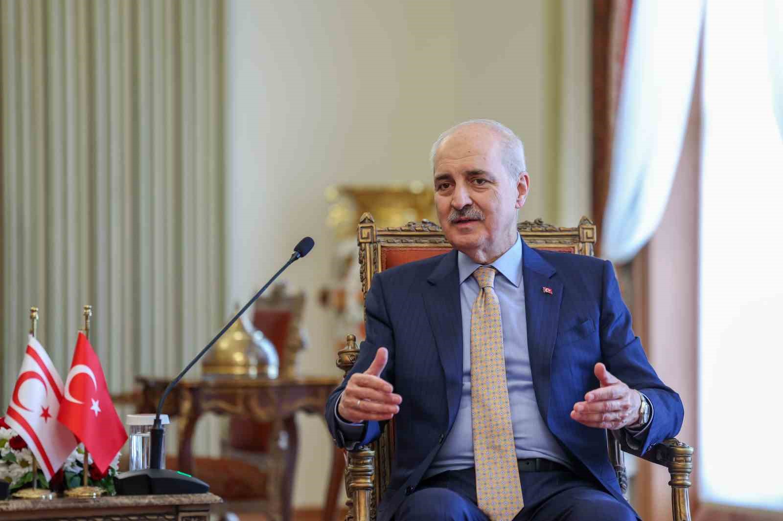TBMM Başkanı Kurtulmuş: "(KKTC) Bu devletin varlığının, gücünün uluslararası alanda da tanıtılması en önemli önceliklerimizden birisidir"
