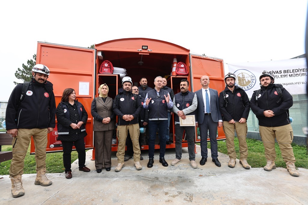 "Afet Konteyneri" uygulaması Sivas’ta başladı