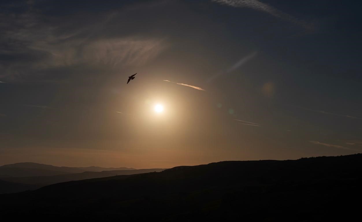 Çankırı’da kartpostallık gün batımı manzarası