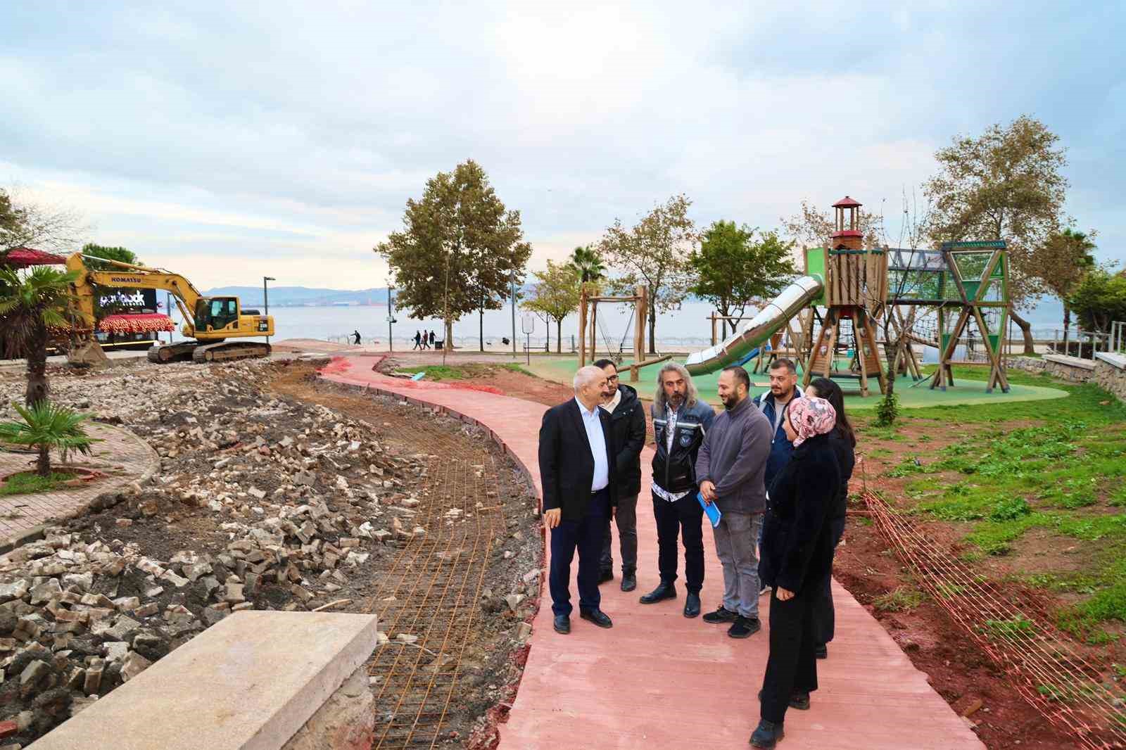 Eskihisar’a yeni yürüyüş yolu, bisiklet yolu ve otopark yapılıyor
