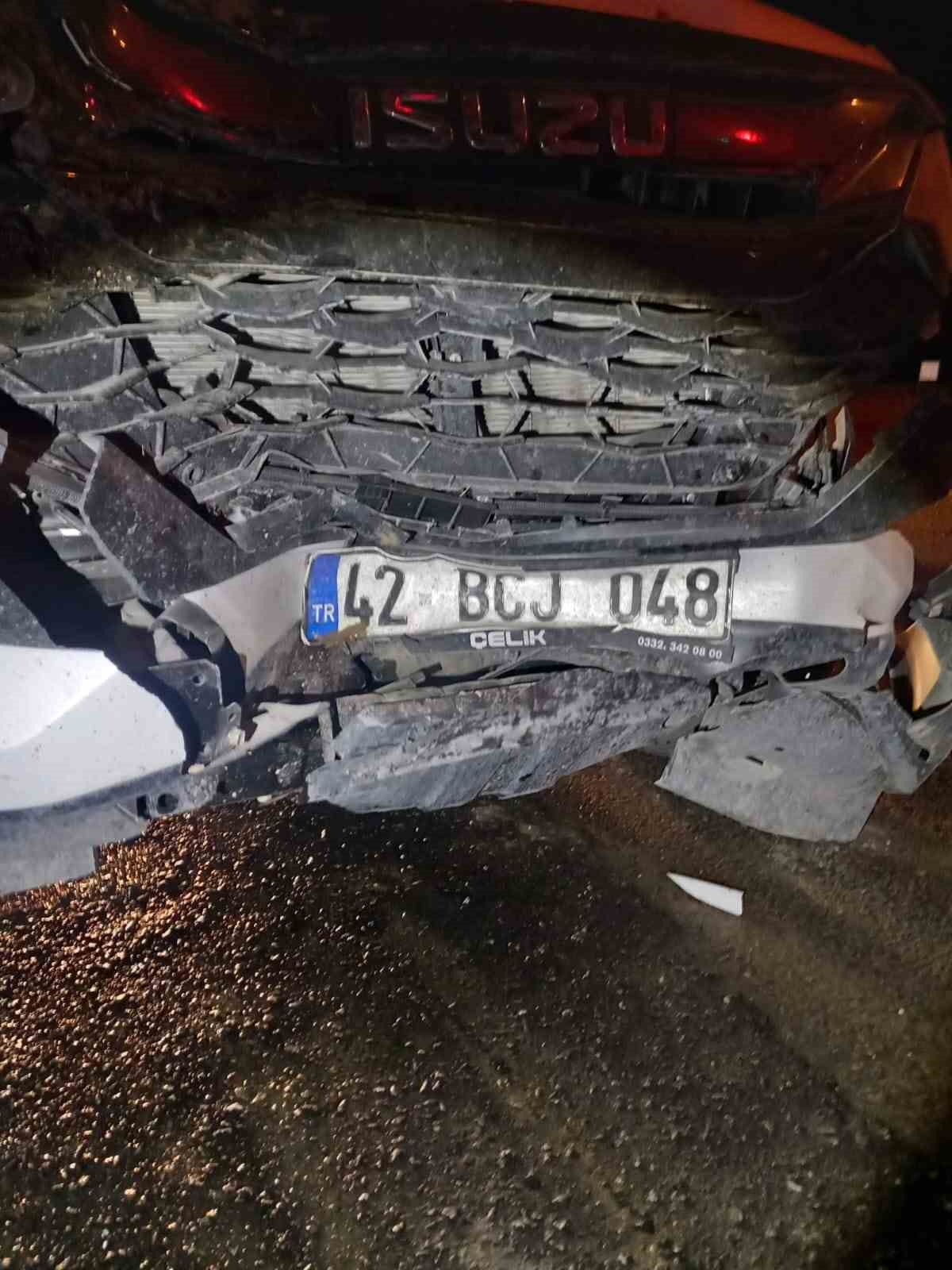 Karapınar&rsquo;da trafik kazası: 1 yaralı
