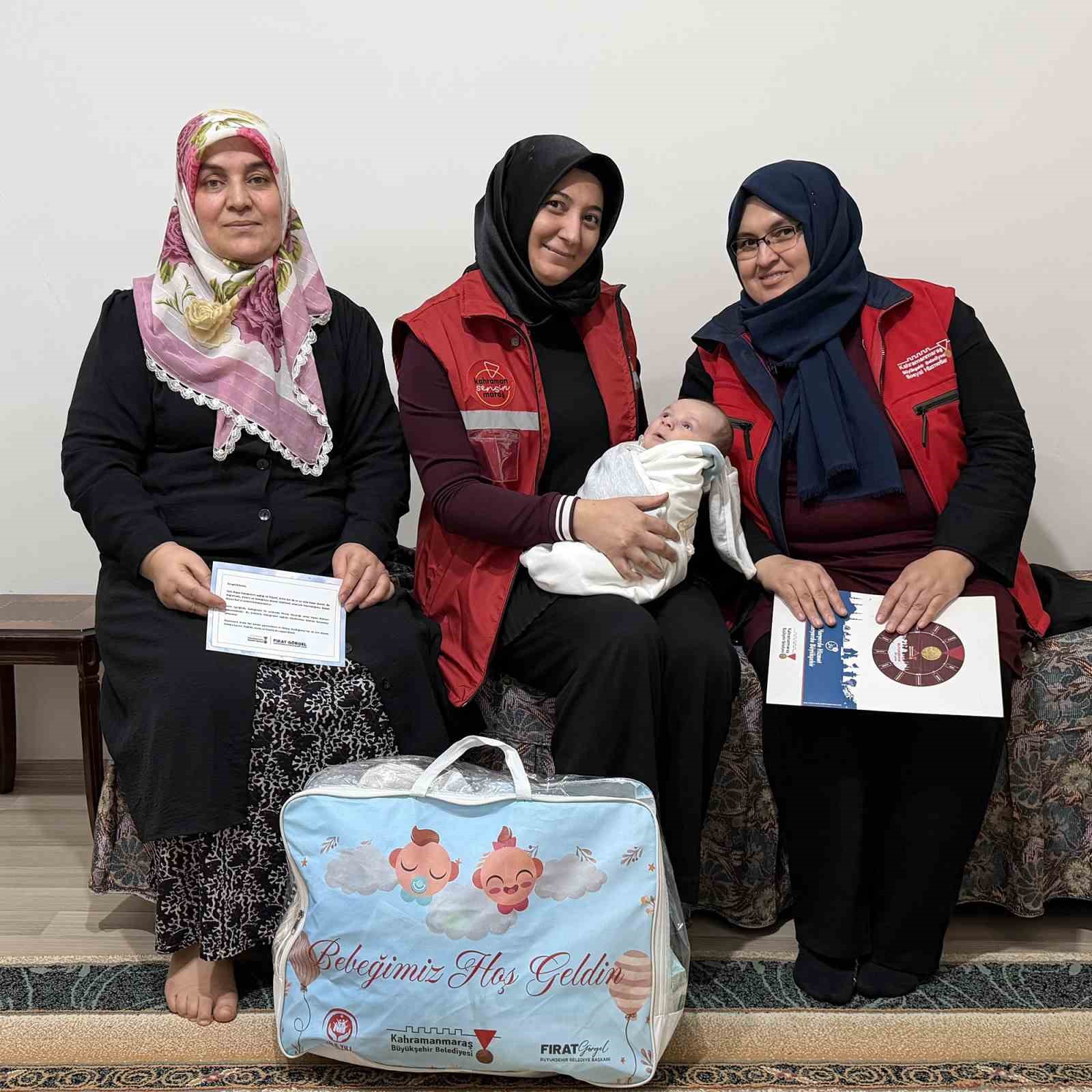 Kahramanmaraş’ta bebekli ailelere destek