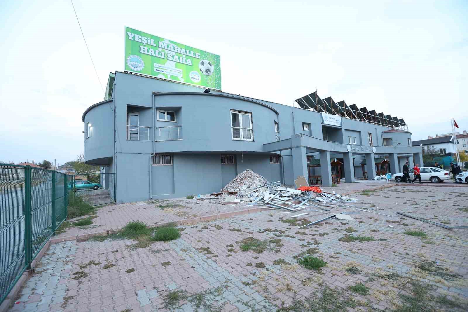 Yeşil Mahalle Sosyal Tesisleri&rsquo;nde iyileştirme &ccedil;alışması
