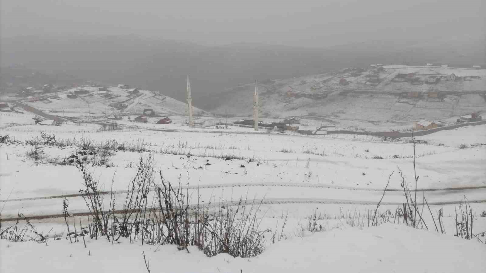 Gümüşhane’nin yüksek kesimleri beyaza büründü