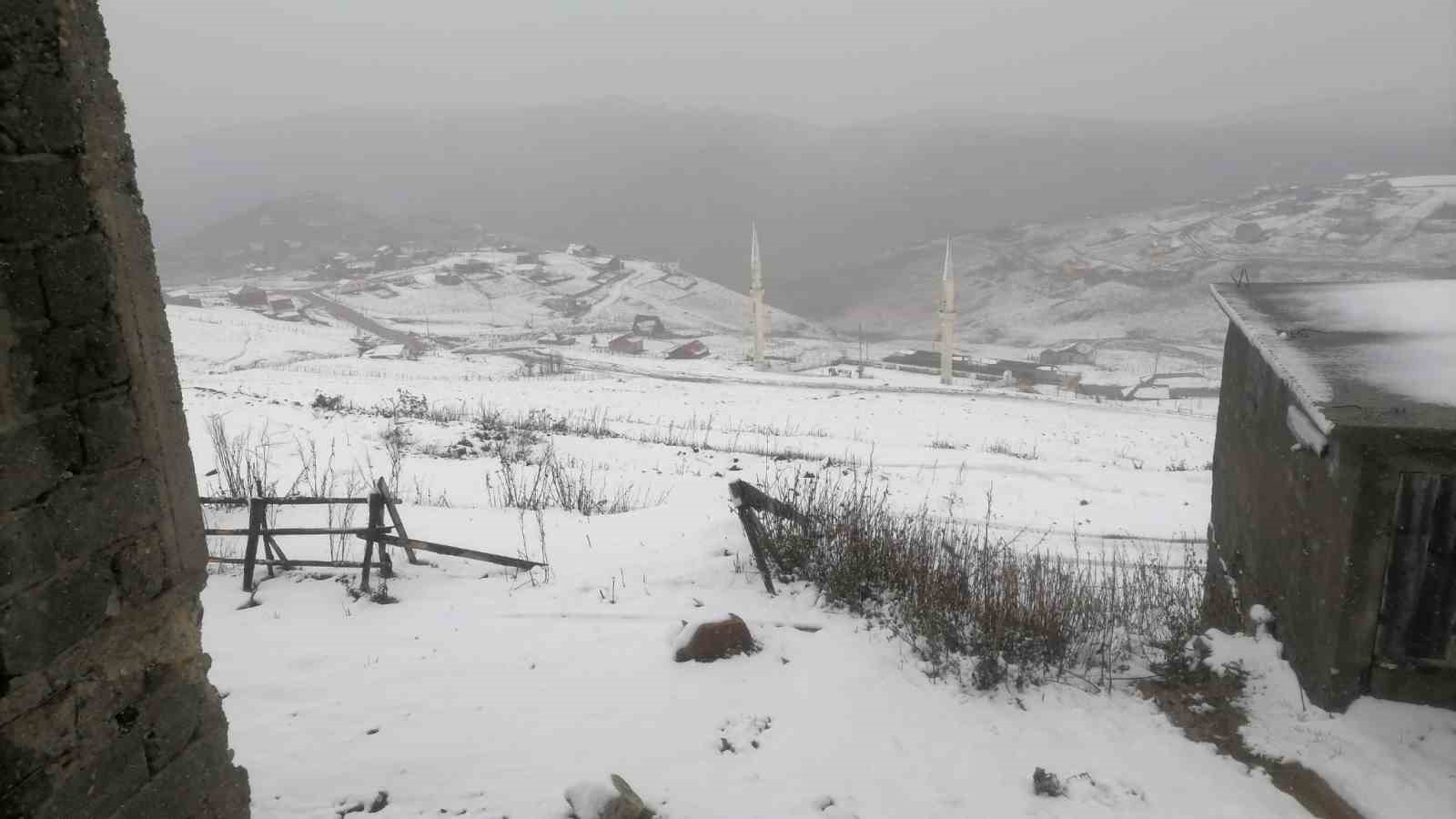 Gümüşhane’nin yüksek kesimleri beyaza büründü
