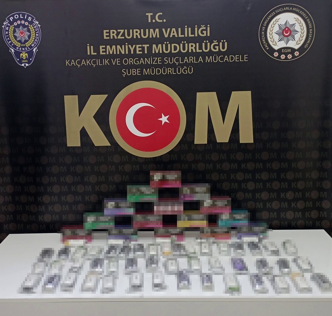 Erzurum’da kaçak sigara operasyonu