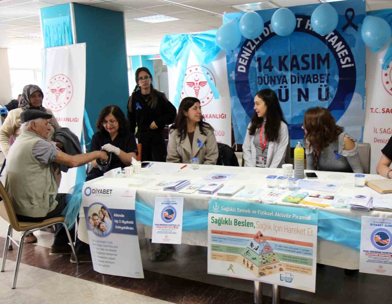 Mavi balonlar diyabete farkındalık için gökyüzüne bırakıldı