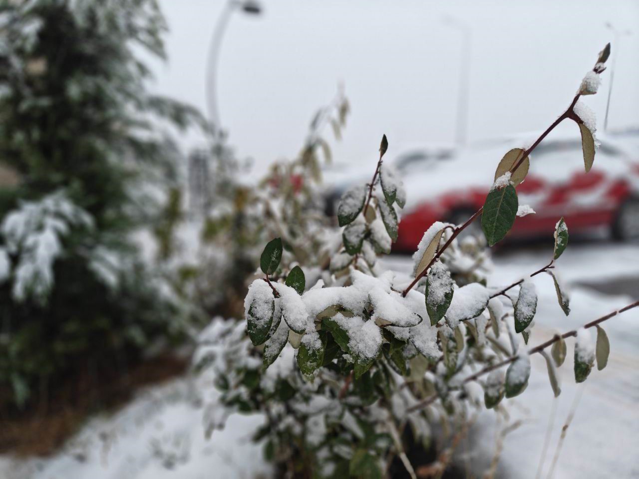 Kayseri’nin yüksek kesimlerine kar yağdı