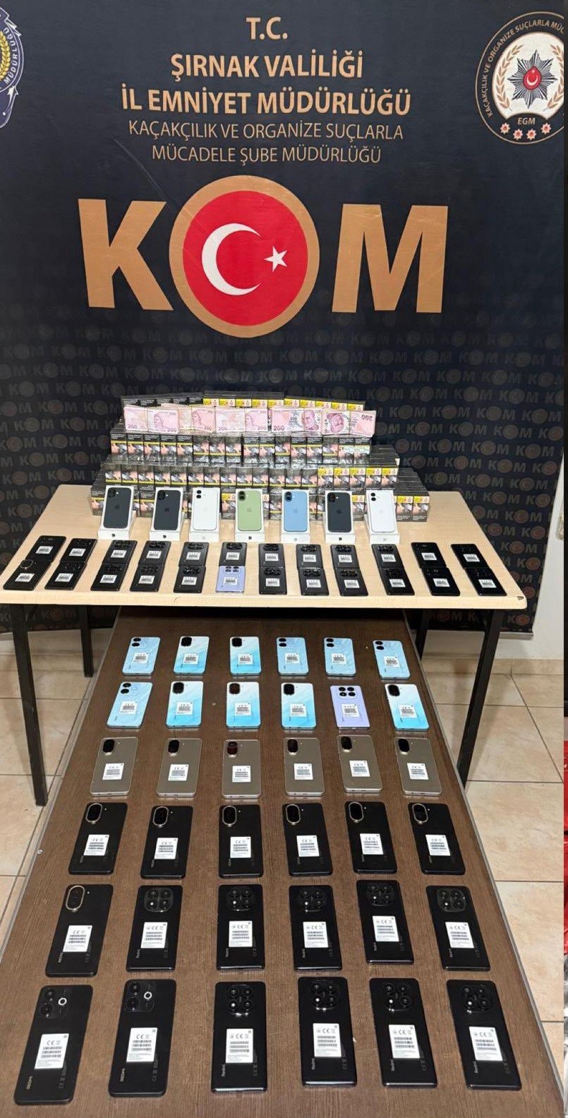 Şırnak’ta kaçakçılığa darbe: 2 milyon liralık kaçak ürün ele geçirildi