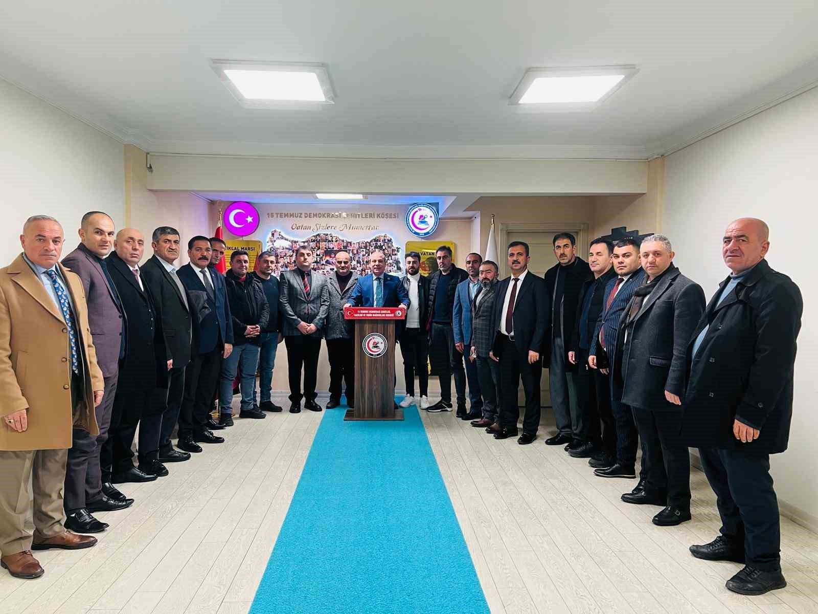 15 Temmuz Demokrasi Şehitleri, Gazileri ve Terör Mağdurları Derneği Genel Başkanı Gündüz: ’’Milli Savunma Bakanı Güler’in yanındayız’’