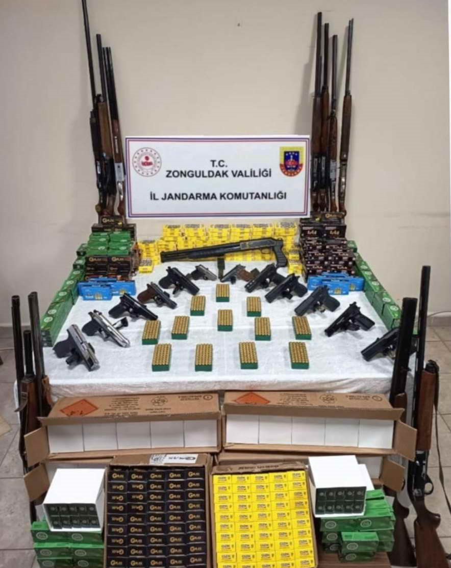 Zonguldak&rsquo;ta ka&ccedil;ak silah imalathanesinde 30 binin &uuml;zerinde fişek ele ge&ccedil;irildi
