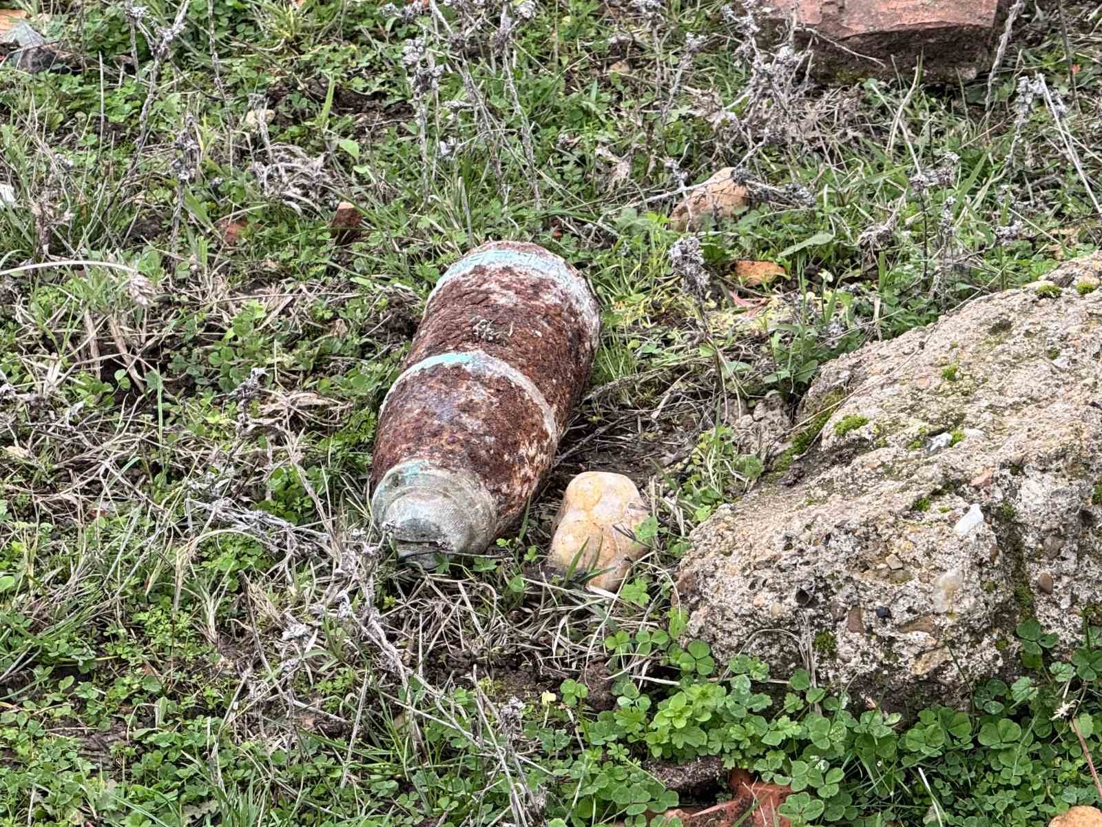 Mantar toplarken top mermisi buldular
