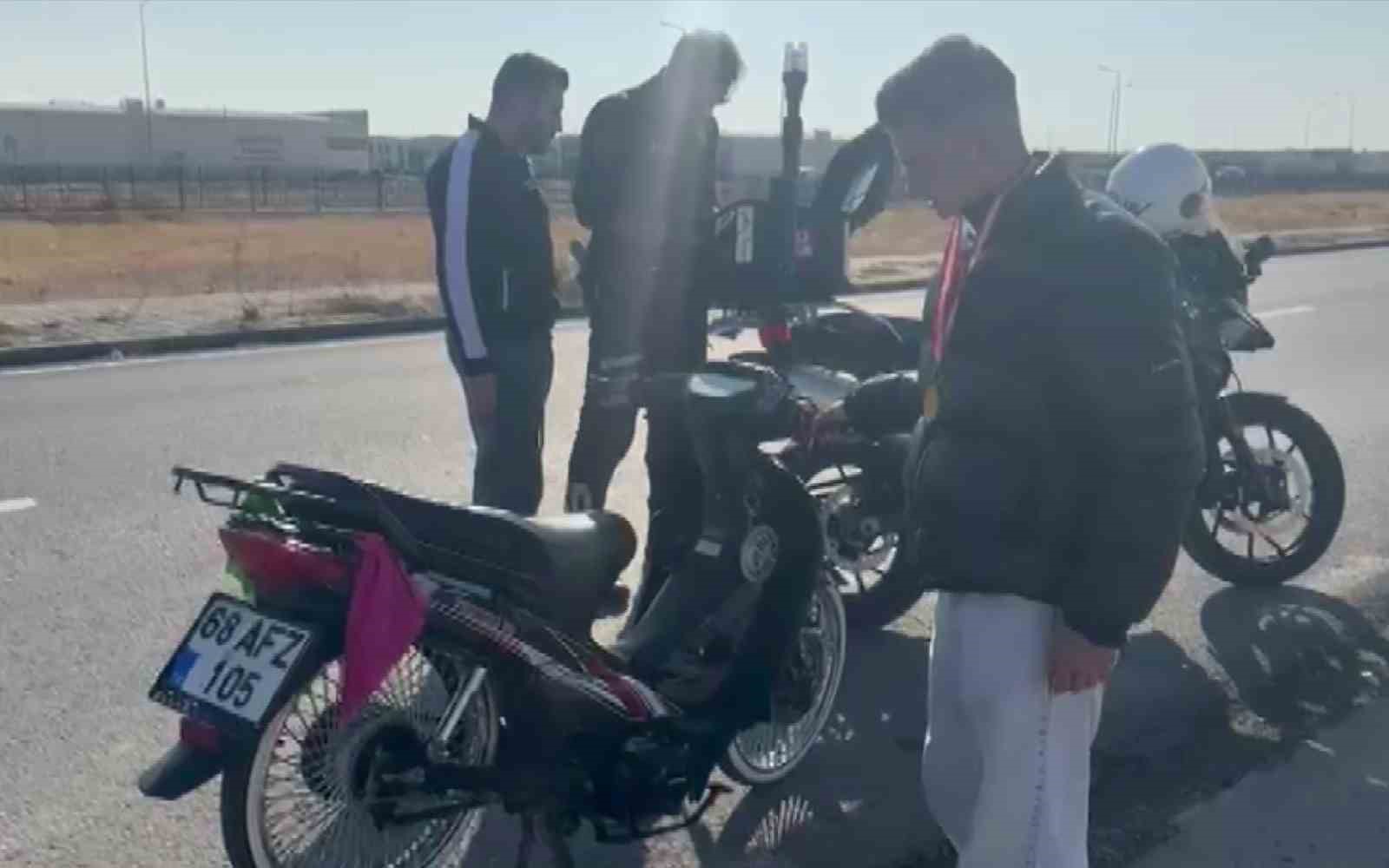 Abartı egzozlu motosiklet sürücüsüne 9 bin 267 lira ceza