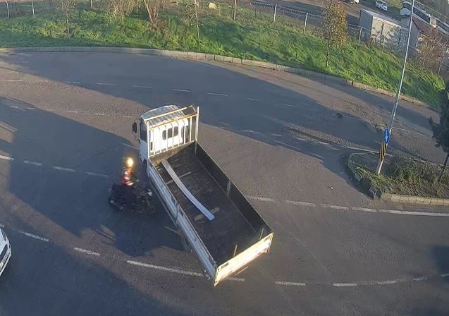 Tekirdağ’da 3 kişinin yaralandığı iki ayrı motosiklet kazası görüntülendi