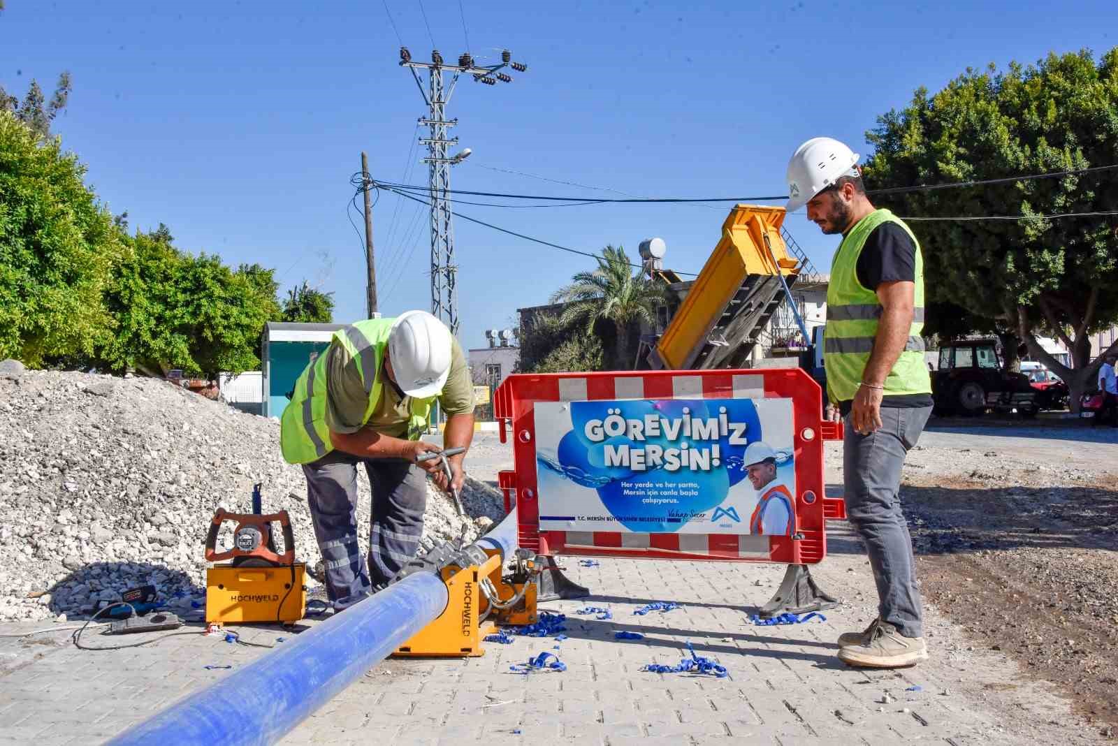 MESKİ, Camili Mahallesi’nde içme suyu terfi hattını yeniledi
