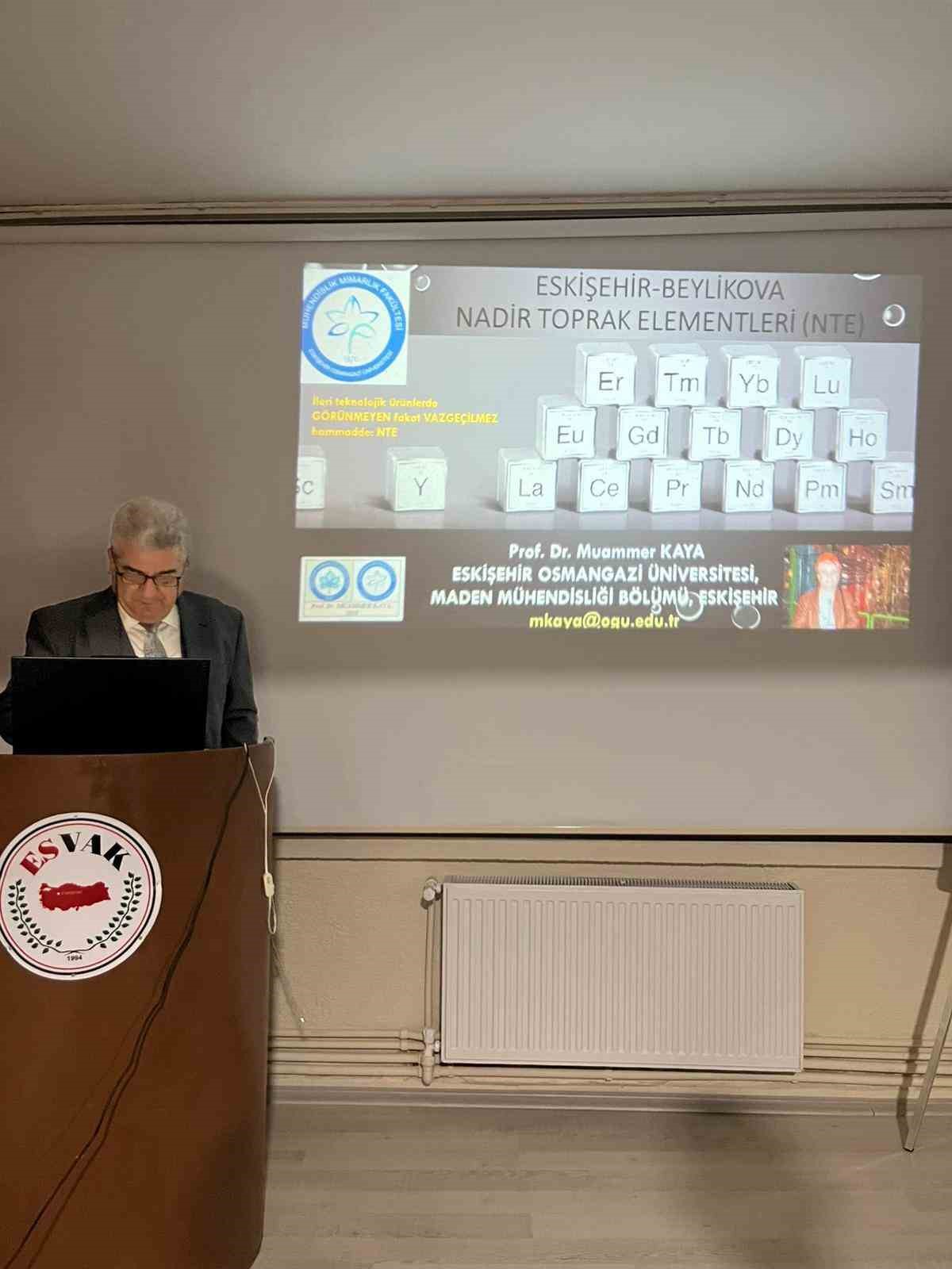 Eskişehir’de ‘Maden ve Nadir Toprak Elementleri’ konulu konferans
