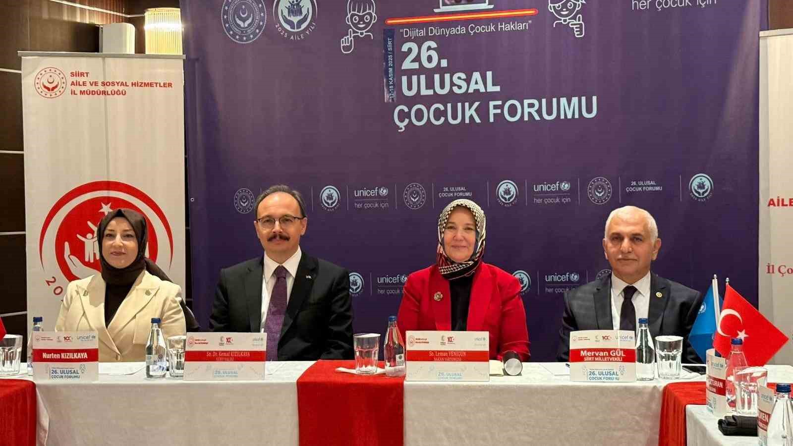 Siirt'te "26. Ulusal Çocuk Forumu" gerçekleştirildi İhlas Haber Ajansı