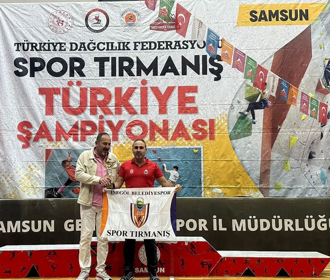 İnegöl Belediyesporlu sporculardan, spor tırmanışta Türkiye dereceleri