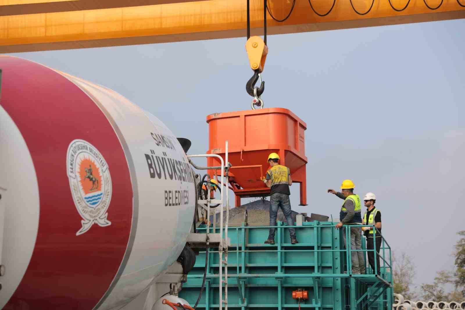 Samsun, "betonarme prefabrik su deposu" üreten şehir oldu