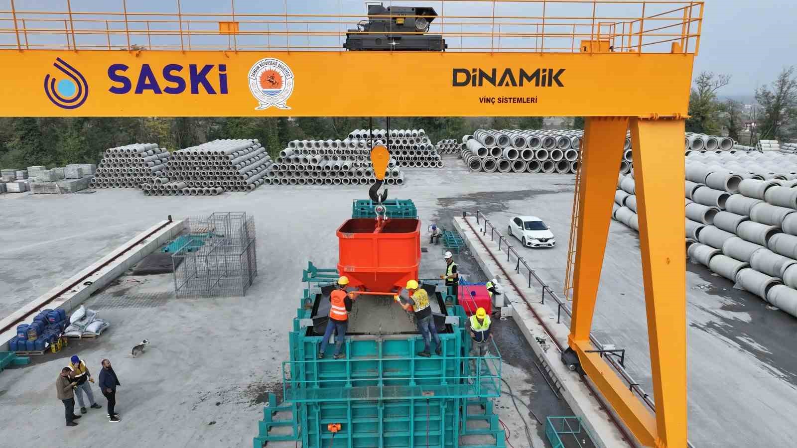 Samsun, "betonarme prefabrik su deposu" &uuml;reten şehir oldu
