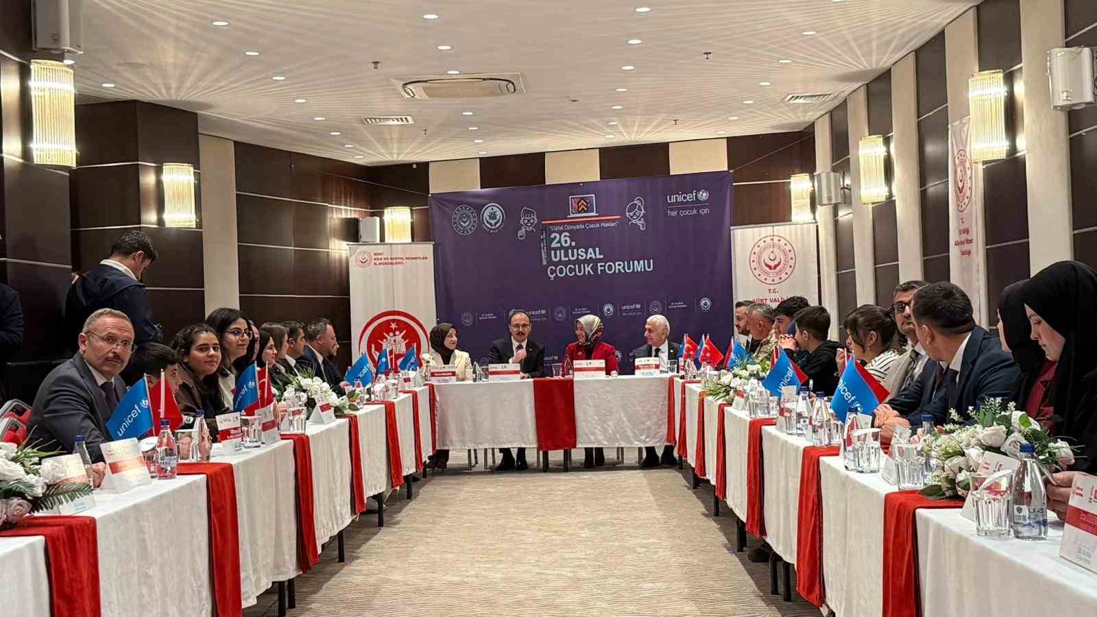 Siirt’te "26. Ulusal Çocuk Forumu" gerçekleştirildi