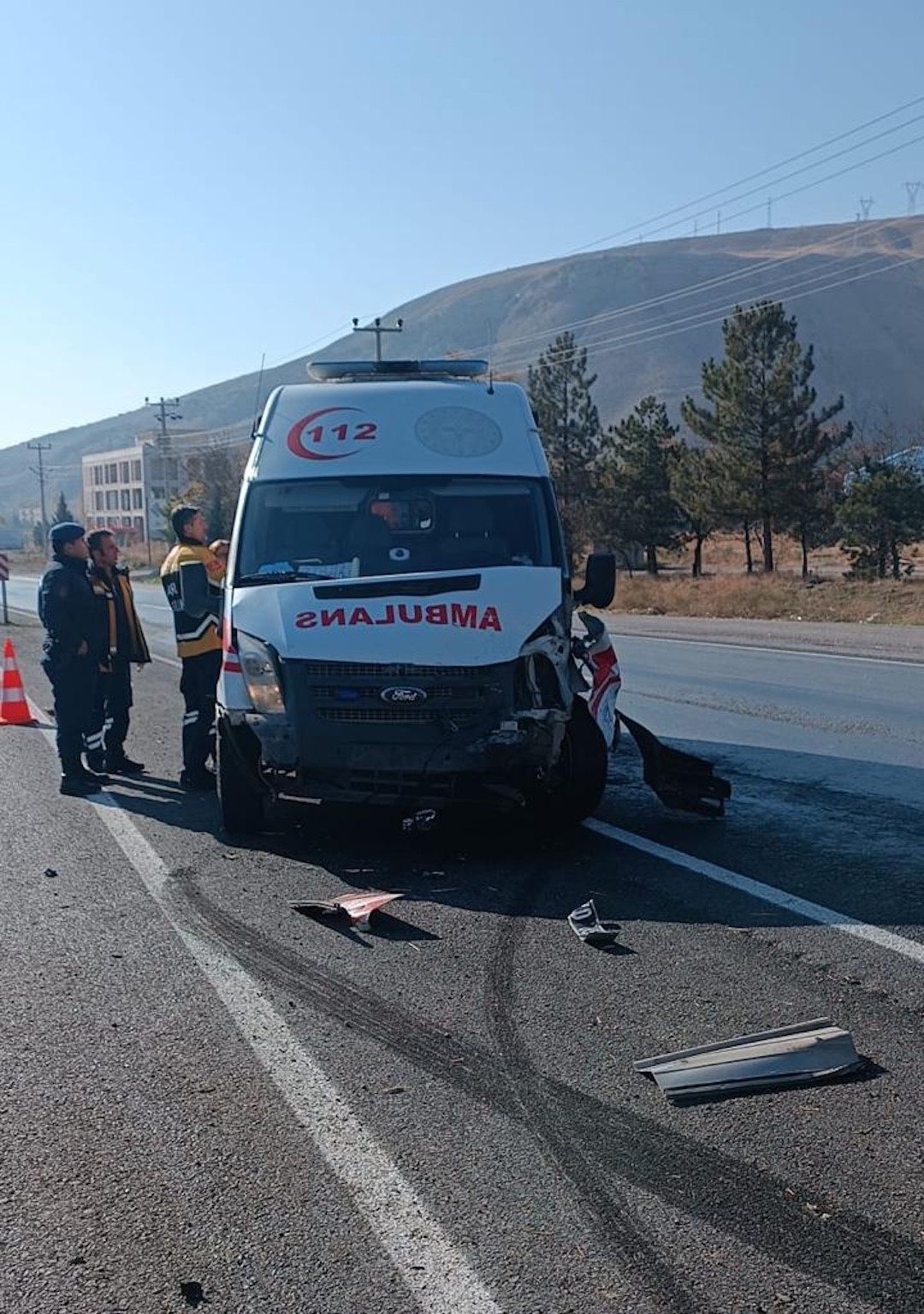Çankırı’da ambulansla otomobil çarpıştı: 1 yaralı