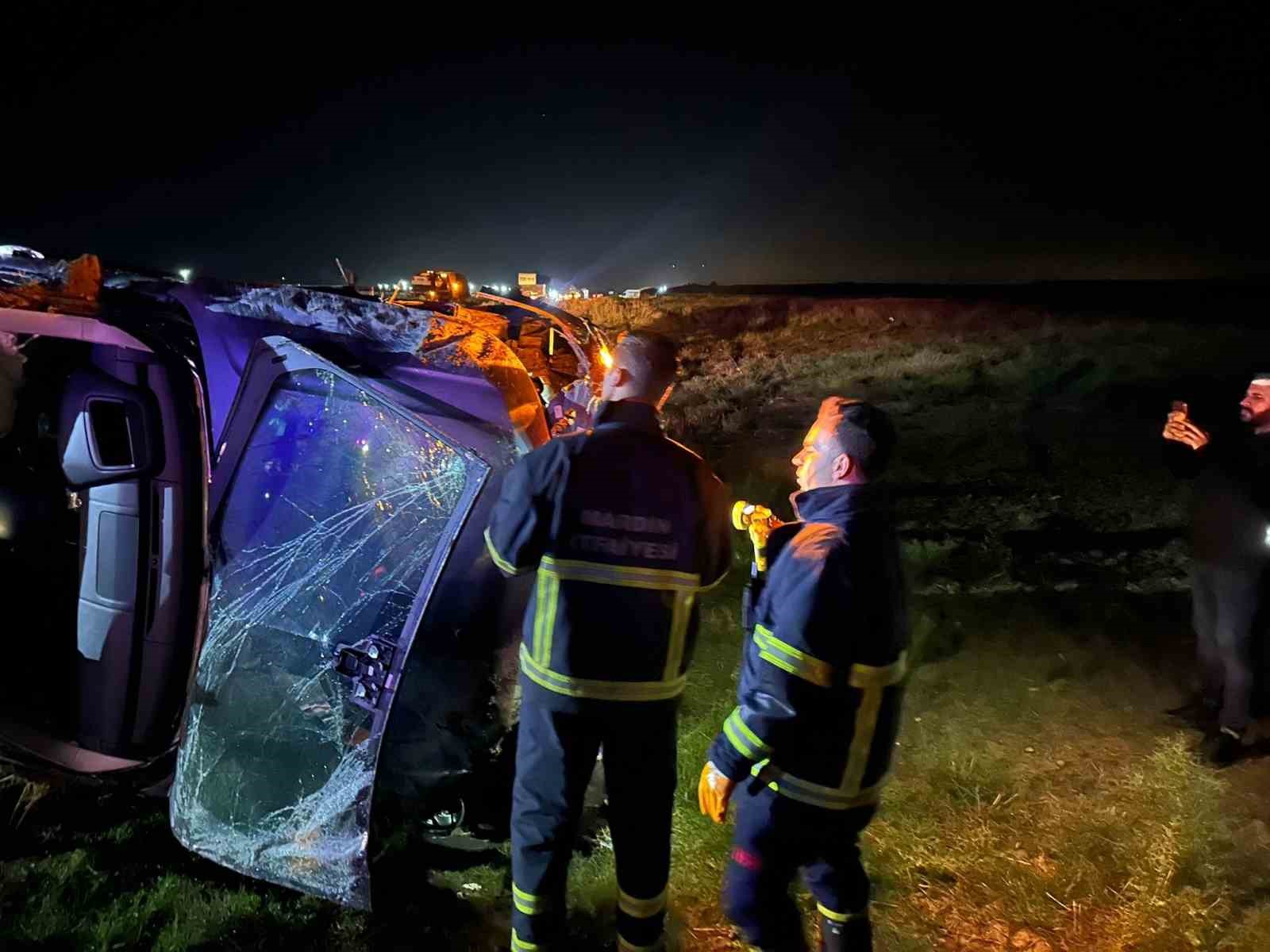 Mardin’de cip şarampole devrildi: 4 yaralı