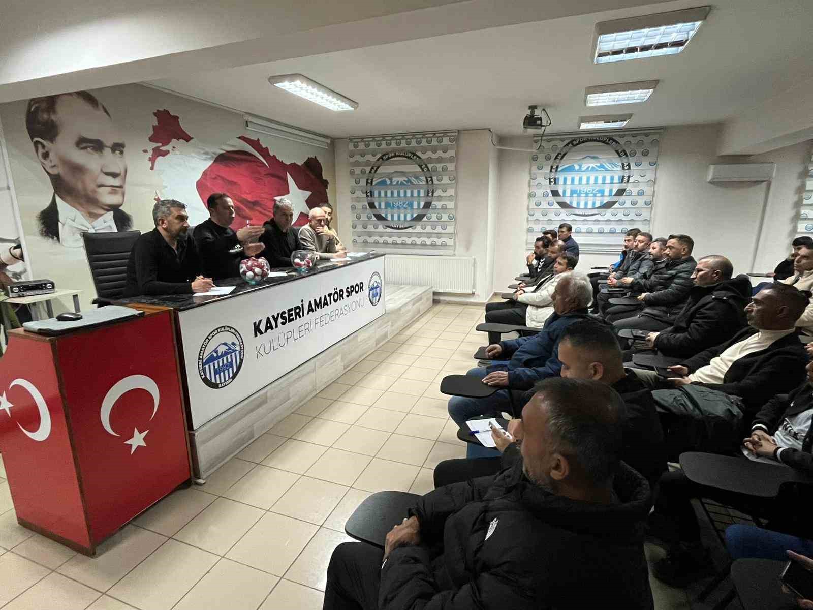 Kayseri U14 Ligi fikstür çekimi yapıldı