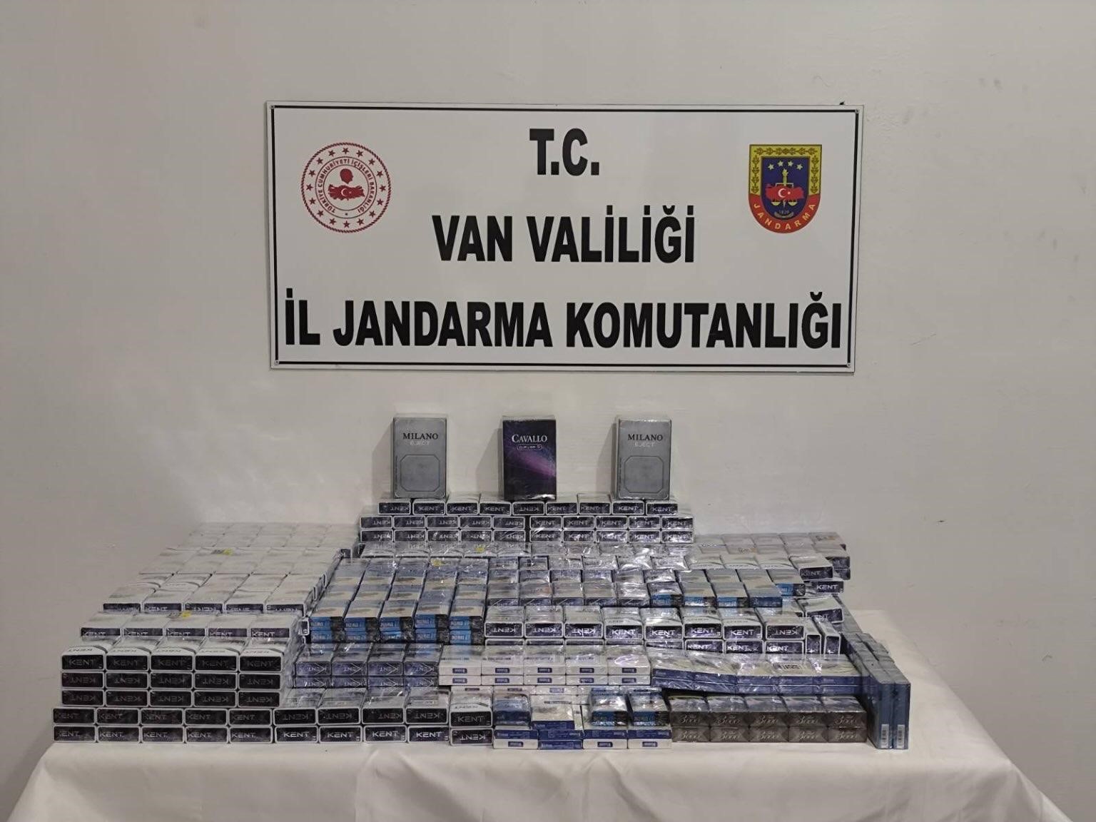 Van&rsquo;da 2 bin 192 paket ka&ccedil;ak sigara ele ge&ccedil;irildi
