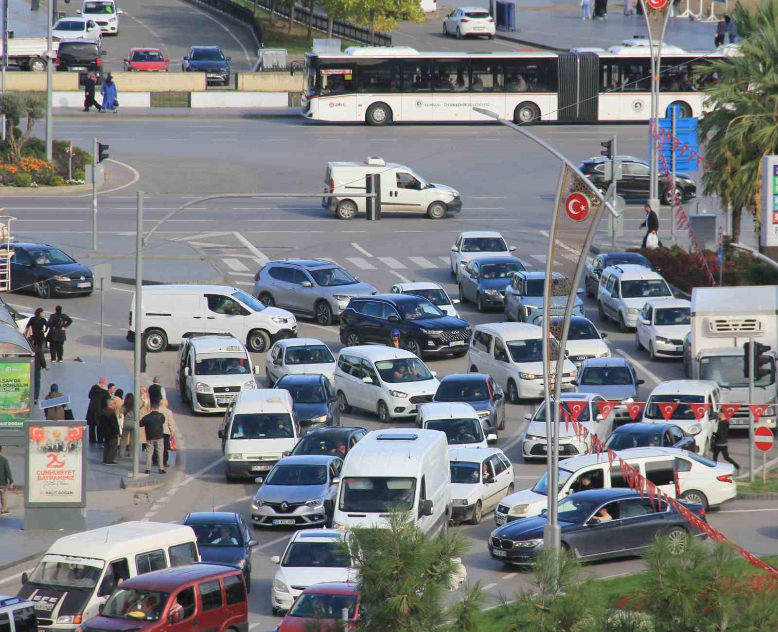 Samsun’da trafik yükü artıyor: Araç sayısı 530 bine dayandı