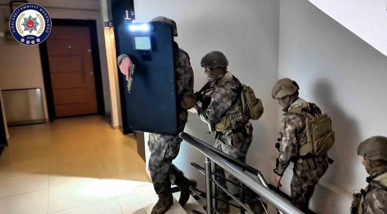 Kırklareli’nde Daltonlar operasyonu: Yakalanan 18 şüpheliden 4’ü tutuklandı
